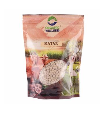 Уайт Матар (Белый горох цельный) (450 г), White Matar Whole,  Organic Wellness