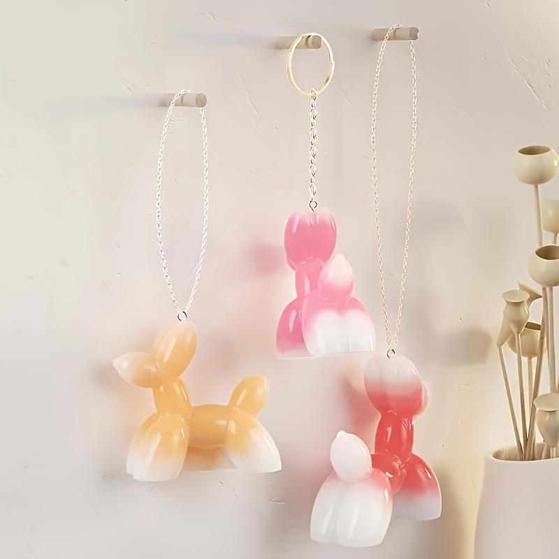 1pcs 3D MINI Balloon Dog Resin Mold Exquisite, Durable Ideal for DIY Home Ornaments, Candle Making, Silicone Molds, Drip Glue Crafts Perfect Gift