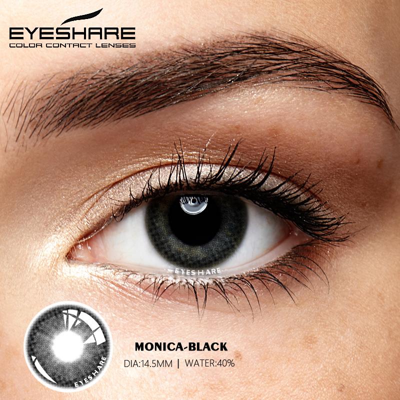 Eyeshare Натуральные цветные линзы для глаз, 2 шт. цветные контактные линзы для глаз, синие косметические контактные линзы для глаз, ежегодные косметические цветные линзы
