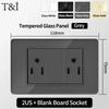 Американский Тайский Стандарт 118*75мм USB Type-C 20Вт Быстрая Зарядка Розетка Умная Розетка 3А Настенный Выключатель Света Офис Домашнее Использование 110В 1