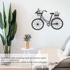 Outdoor Wall Art Iron Bike Wall Decor 11.81 X 8.15in Bike Metal Wall Art Black Powder Coated Bicycle Shape Decor Office