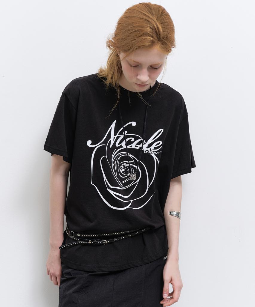 Nigaennikol Nicole Rose Топ с рукавами_Черно-белый