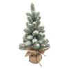 17.72in Desktop Flocking Xmas Tree Simulation Space Saving Reusable Xmas Tabletop Decoration for