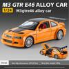 2026 Литой сплав 1:24 Модель гоночного автомобиля BMW M3 GTR E46 Миниатюрная Коллекция Voiture Украшение Игрушечный Автомобиль Подарок Мальчику на День Рождения Украшение BMW