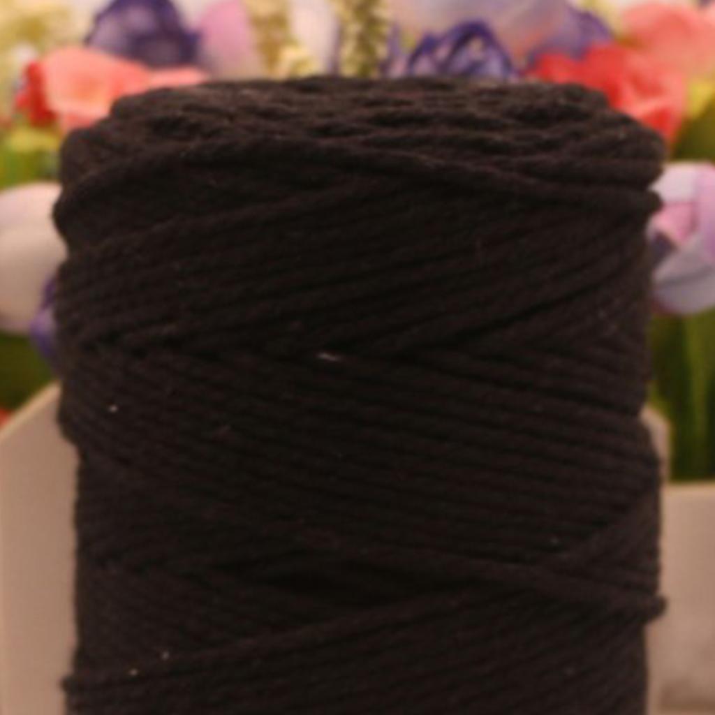 Twine String Black 2mm 200 Meters Durable Cotton Bakers Twine for DIY Gift Wrapping Decorating
