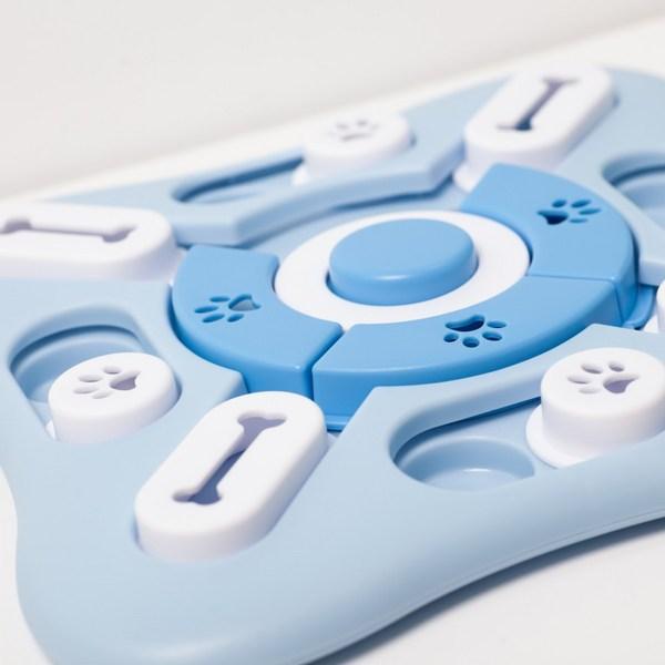 Игрушка-головоломка для работы с собачьим носом, развивающая интеллект, закуски, синяя, 1 шт.