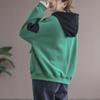 Sweatshirt Women Cotton Oversized Blouse Loose Casual Pullover Hooded Sweatshirt Tops