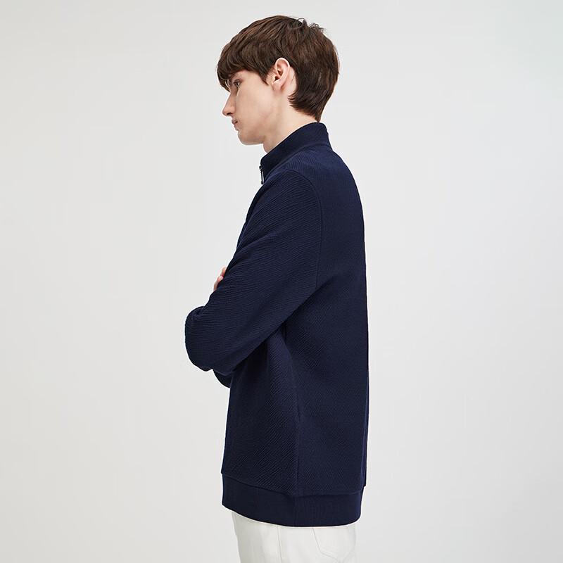 Navigare Men's Simple Solid Half-Zip Sweatshirt