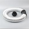75mm/2.95in Diesel Heater Duct Kit 150cm/59.06in Hose and Vent Silver