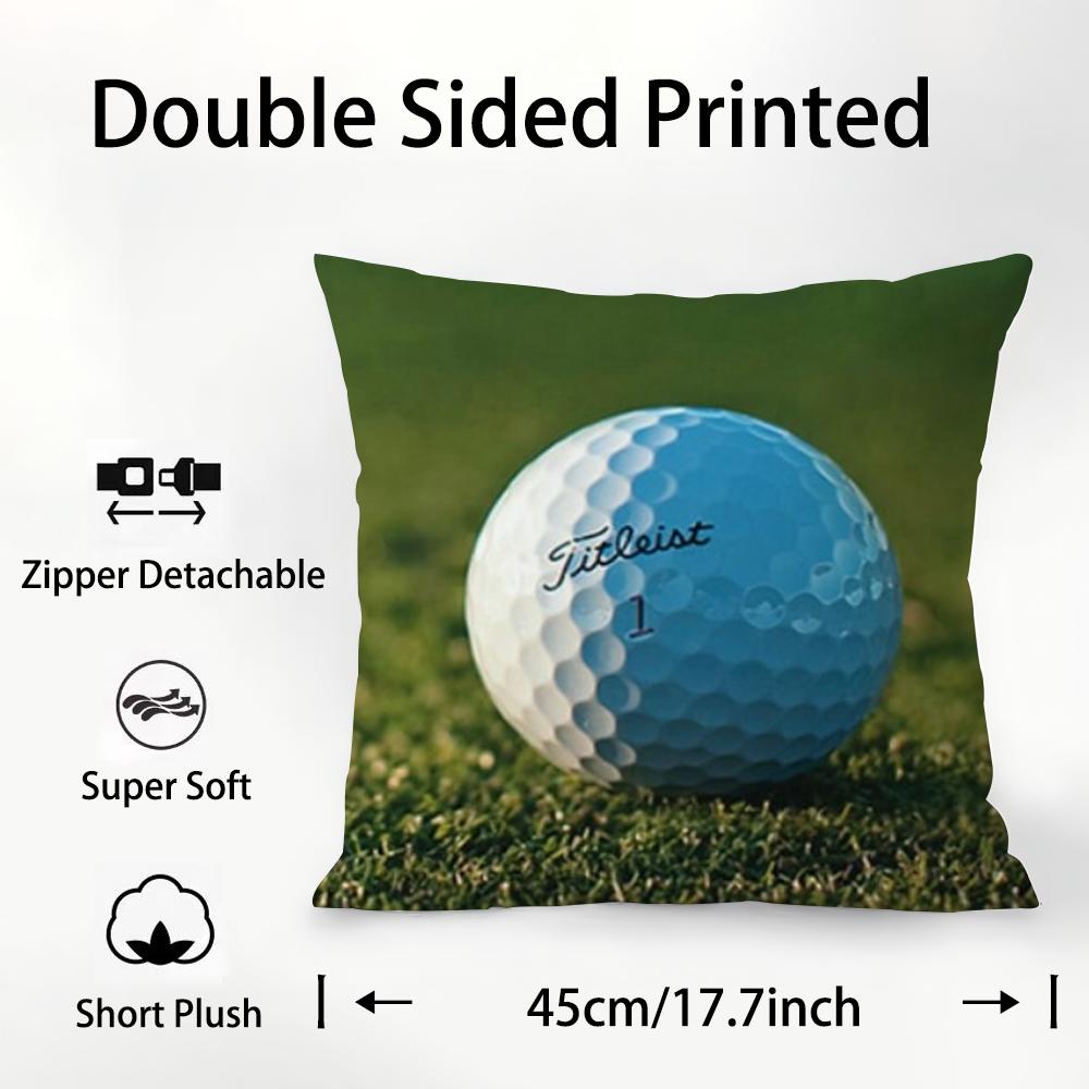 Спортивные Подушки для Гольфа T-TitleistS Наволочка Плюшевая Ткань Мягкая Двусторонняя Печать Чехол для Подушки на Диван Подушки-Пледы