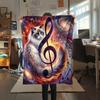 Sunset small animals Print Flannel Blanket,High quality Comfortable for All Seasons,Home Decor,Warmth and Comfort,Perfect for Christmas Gifts