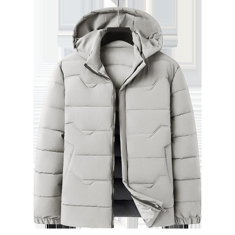 Зимняя мужская пуховая хлопковая одежда короткая теплая большого размера утолщенная средняя мужская хлопковая куртка