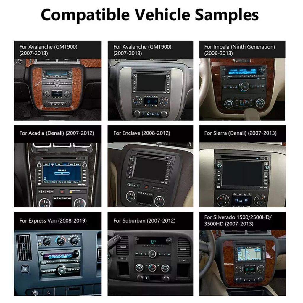 Автомобильное радио 2 Din для GMC Chevrolet Chevy Yukon Sierra Acadia 2007-2012 Android GPS Navi Wi-Fi камера Carplay