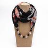 Gorgeous Beads, Circular Ring Scarf, Women's Scarf Accessories, Necklace, Ethnic  Scarf