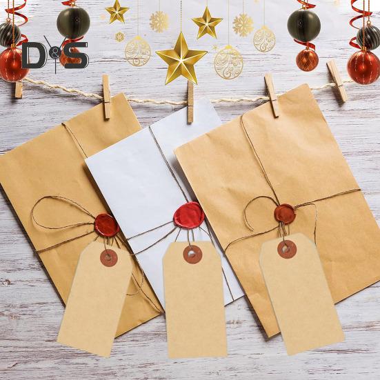 100 шт. бирки для доставки из крафт-бумаги с веревкой пустые картонные бирки с ценой распродажи имя подарочная бирка для ювелирных изделий инвентаризация одежды маркировка