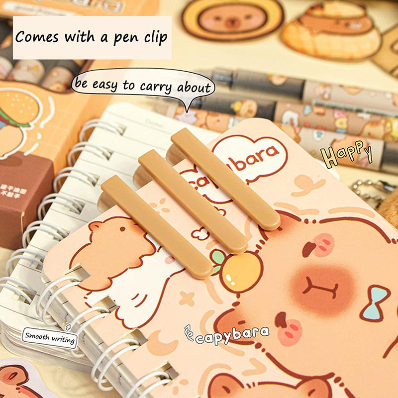 6 шт. Capybara Straight Liquid Шариковая ручка Нейтральная ручка Письменные канцелярские принадлежности