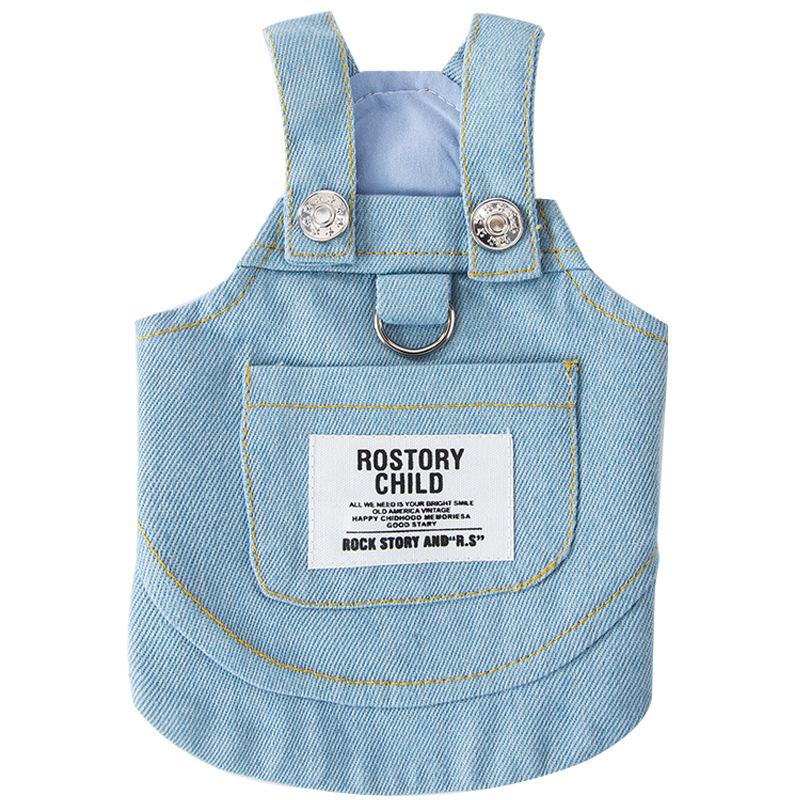 Джинсовая куртка для собак, классное синее джинсовое пальто для маленьких и средних девочек, мальчиков, собак, одежда для щенков, прочный жилет с D-образным кольцом для поводка