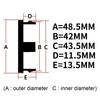 4pcs Vossen Logo Emblem Car Wheel Center Caps 48MM 42MM Wheels Hub Dustproof Cap Rim Hubcaps Dust Cover Replace Car Accessories