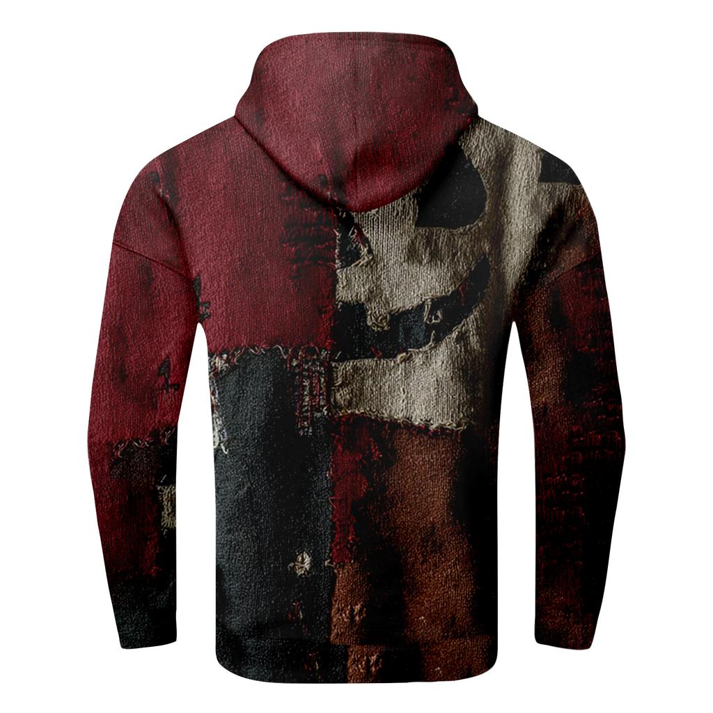 Мужская повседневная спортивная толстовка с длинным рукавом на Хэллоуин