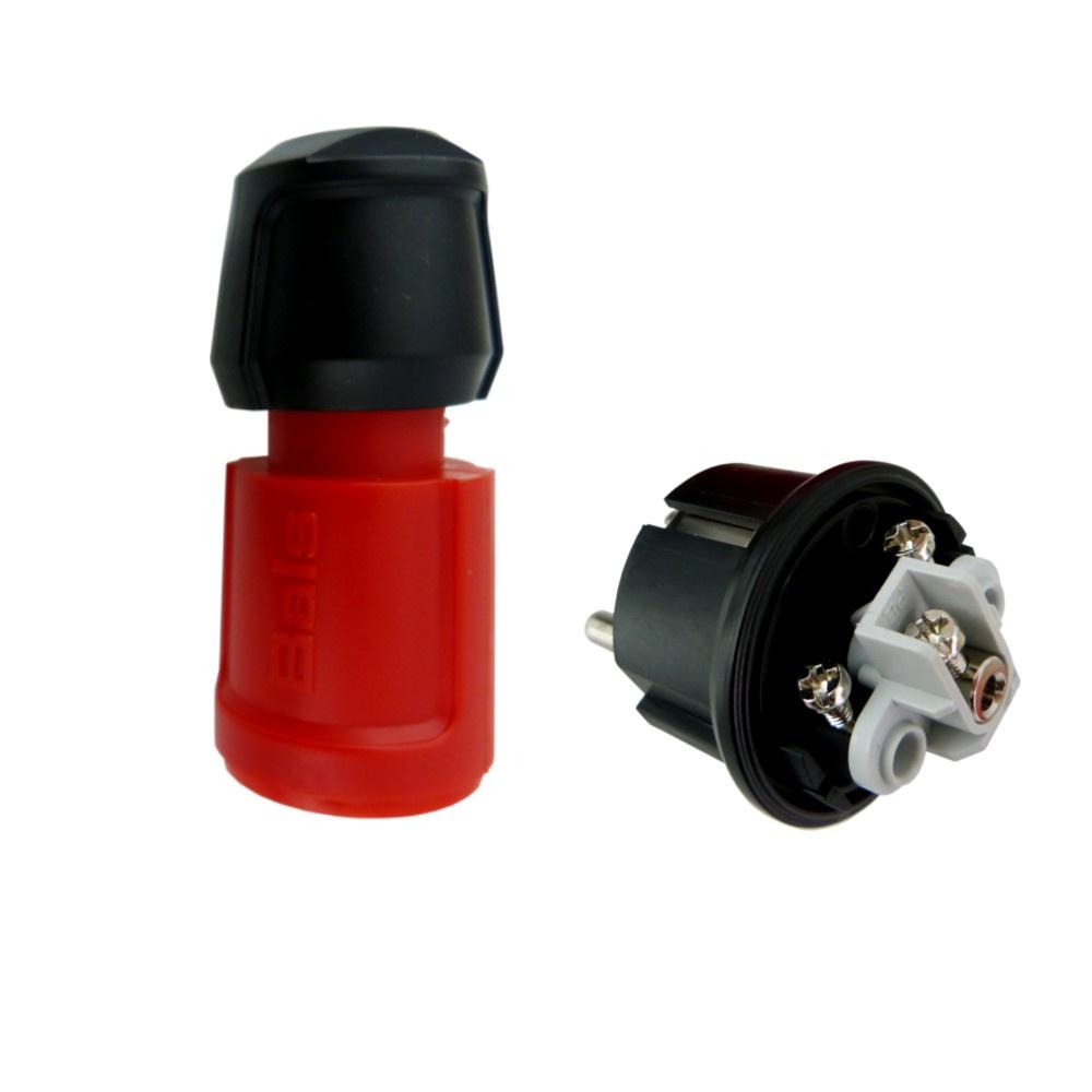 Portable Plug 16A 230V Ip44 Unischuko Red Hermetic