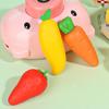 Without Leaving Marks Pencil Eraser Carrot/Strawberry/Mango Huge Eraser  School Office