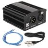 with XLR 3 Pin Cable and USB Cable Condenser Mic Power Supply USB Power Supply  Computer Recording