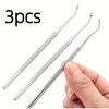 1/3/10pcs Stainless Steel Double Head Toenails Lifter, Ingrown Toenails Nail Lifter, Toe Nail Dirt Remover Tool, Pedicure Tools