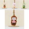 Adorable Plush Fruit Monkey Keychain Cute Cartoon Monkey Doll Accessory For Bags