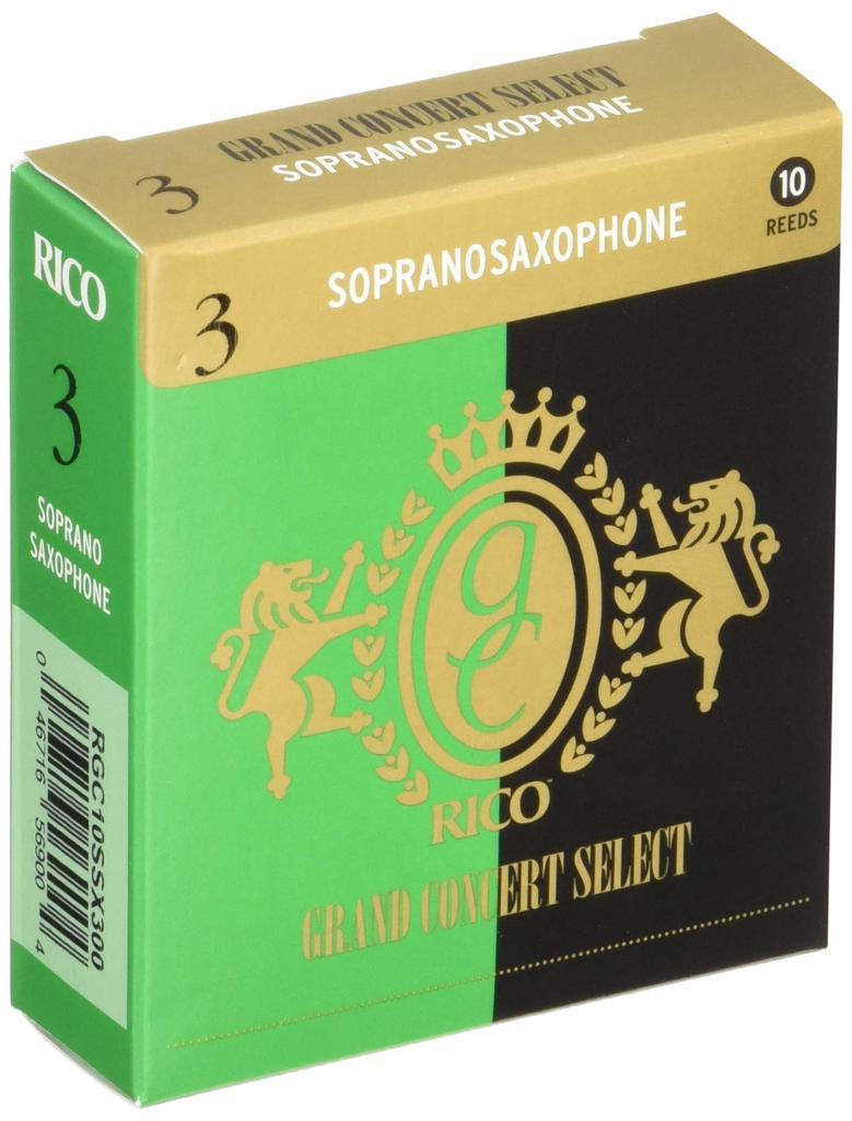 Трости для сопрано-саксофона D'Addario 3.0 Упаковка 10 шт. RGC10SSX300