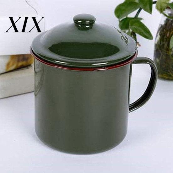 Bottle 360/500/660ML Milk Cup Anti-rust Healthy Eco-friendly Retro Dining Water Mug with Lid Household Supplies