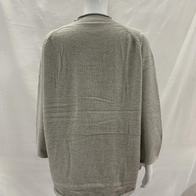 European and American countryside style small fish jacquard round neck women's loose and lazy pullover knitted sweater