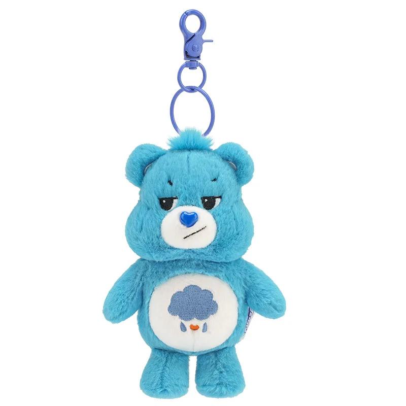Плюшевые игрушки Sanrio Каваии Медведи Заботы Радужный Медведь Плюшевая Игрушка Аниме Хобби Брелок Подвеска на Сумку со Звуком Куклы Рождественские Подарки на День Рождения