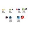 Mixed Color Fly Tying Material Nice-Designed 4mm/5mm/6mm/8mm/10mm/12mm Fish Eye Fishing Beads