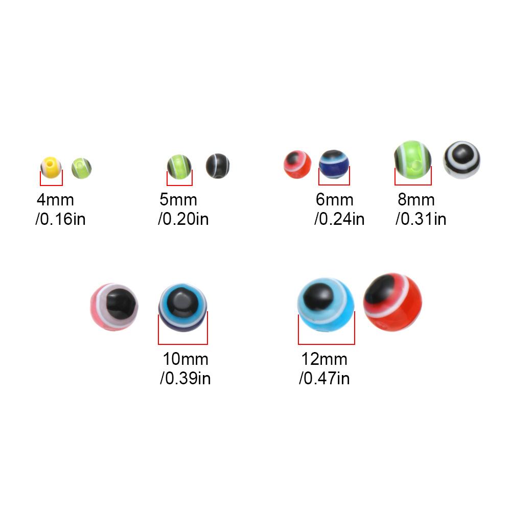 Mixed Color Fly Tying Material Nice-Designed 4mm/5mm/6mm/8mm/10mm/12mm Fish Eye Fishing Beads
