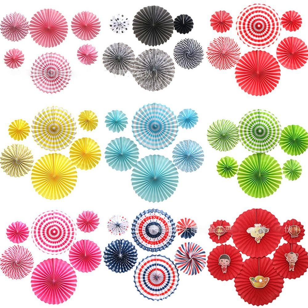 Party Decor Birthday Decor Supplies Tissue Paper Flower Paper Crafts Wedding Fans Paper Fan Flowers