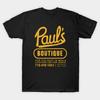 Men Black Print T-shirt Super Large TShirt Pauls Boutique No-Cut Transfer Paper Print Cotton Tshirt
