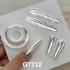 NEW YOKEFELLOW GleamTap Cushion Aurora Chrome Nail Powder Set 6pcs GT111-GT116 Mermaid Aurora Effect for Home DIY Salon Manicure