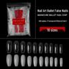 Прозрачные квадратные типсы для полного покрытия ногтей в стиле балет, 500 штук