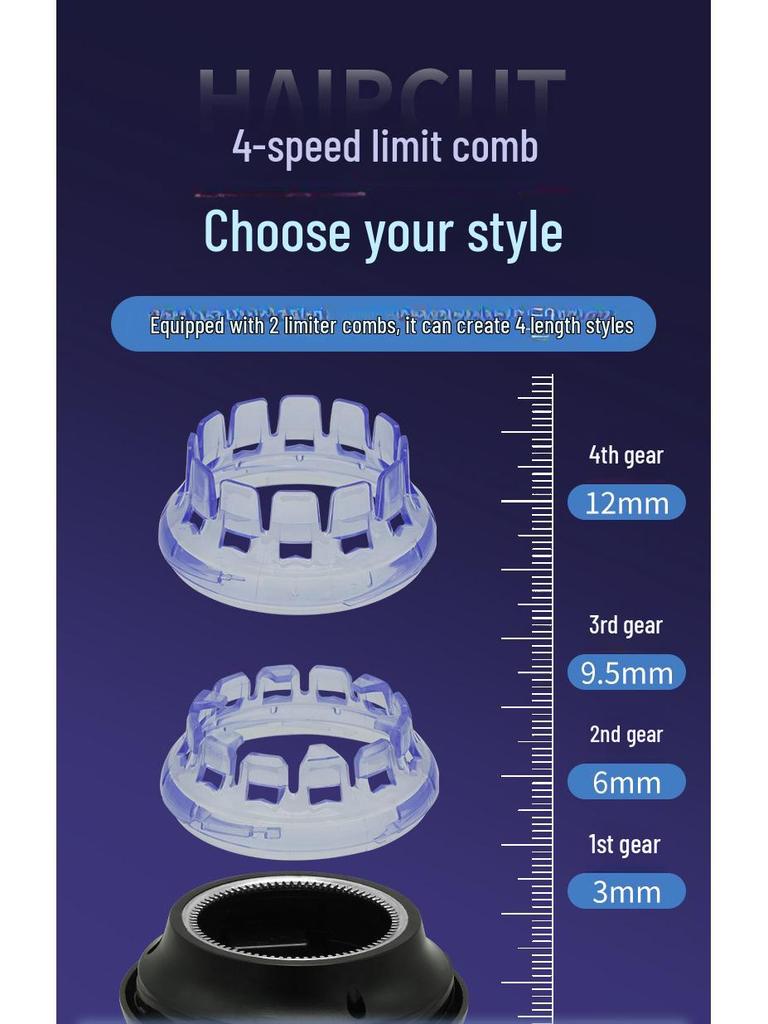 Men's & Children's UFO Electric Hair Clipper - Self-Service Digital Shaver for Bald Styles At Home