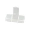 Mini Medicine Box Plastic Pill Storage Box Holder Organizer 3Grids Pill Case  Evening