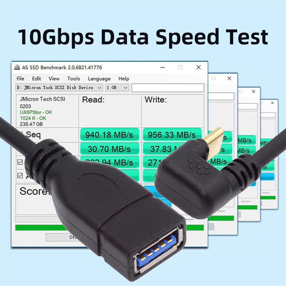 Xiwai 90 градусов USB папа к USB мама 10 Гбит/с OTG данные питание перевернутый U задний угол USB-C Type-C 3.1 3.0-A адаптер, кабель, 30 см, форма,