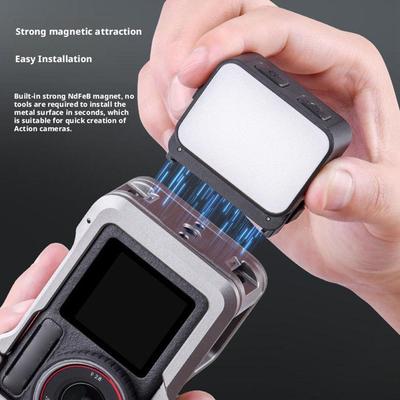 Для DJI Action 5 Pro OSMO POCKET 3 Магнитный заполняющий свет Быстросъемный Мини светодиодный свет для камеры Видеосвет Аксессуары для съемки