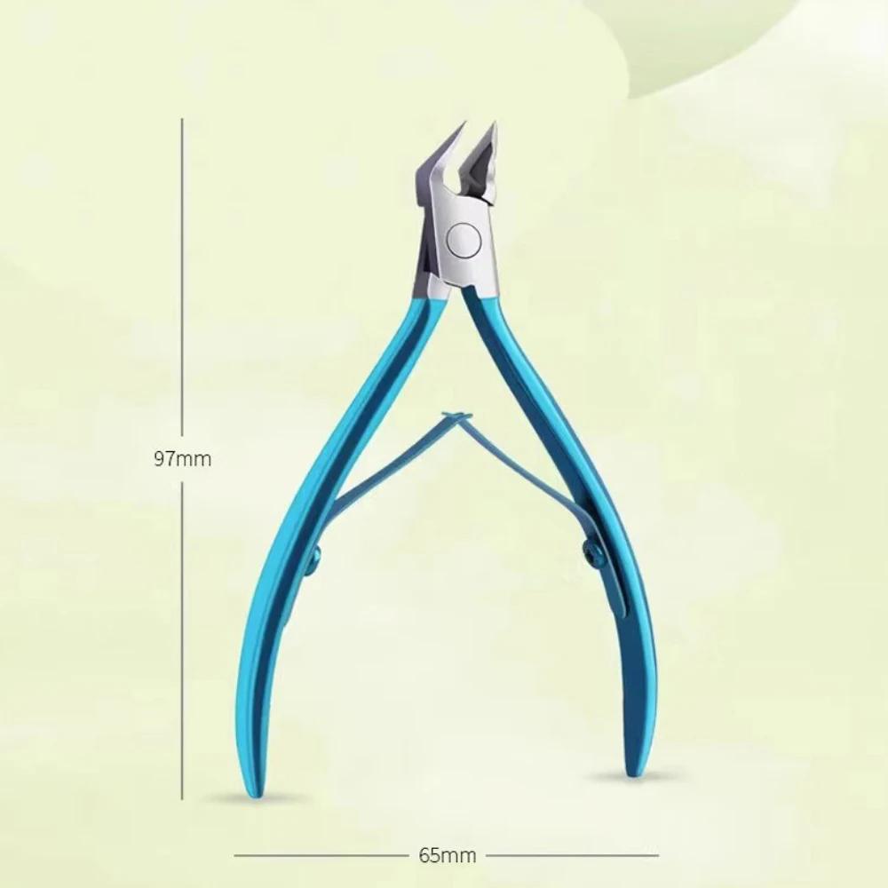 1 шт. Специальные ножницы из нержавеющей стали для ногтевой канавки, профессиональные кусачки для ногтей, триммер для омертвевшей кожи, одиночный педикюрный набор, инструмент для маникюра