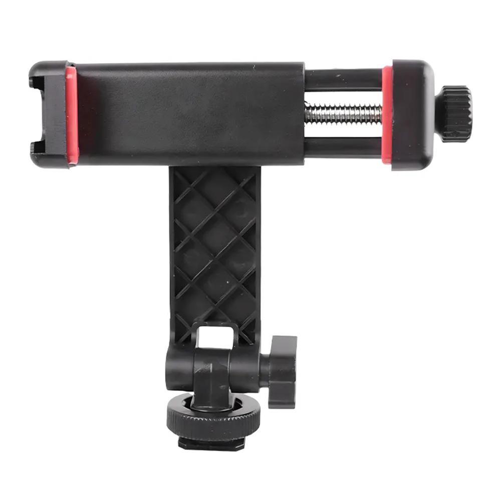 KY18 DSLR Camera Phone Holder Live Streaming Photography Cold Shoe Mount Rotating Cellphone Clamp