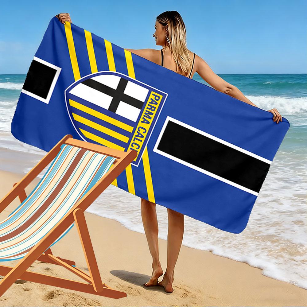 Полотенце с логотипом Parma Calcio Обязательное пляжное полотенце для поездок на пляж