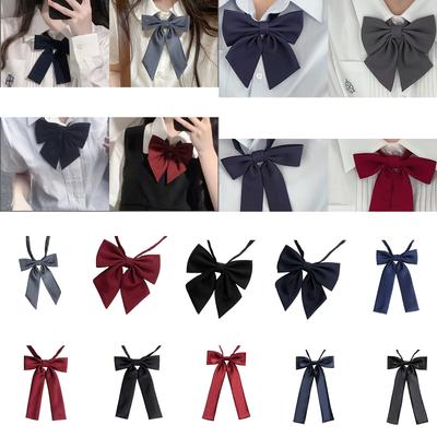 Bow Tie House Женские галстуки-бабочки Предварительно завязанный галстук-бабочка Однотонный Формальная одежда для школьной формы Свадебная вечеринка