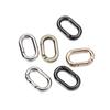5 шт./лот, металлические овальные кольца, пружинные застежки, открывающиеся рюкзаки, брелок для ключей, зажимы для сумок, крючок, пряжки на цепочке для собак, разъем для ювелирных изделий DIY