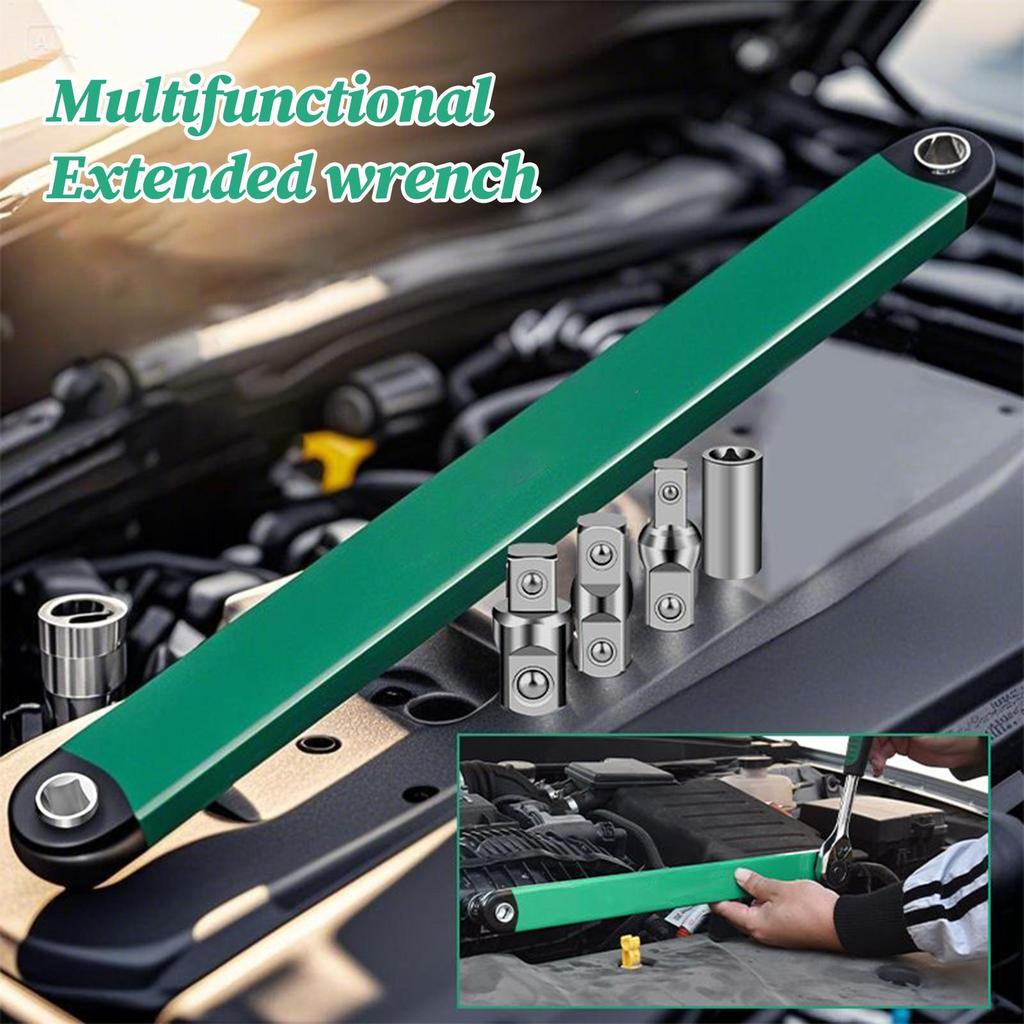 Удлиненный гаечный ключ Многофункциональный регулируемый Удлинительный гаечный ключ Двухцелевой Двусторонний Ручной Смещенный Удлинитель Автомобильный Ремонт