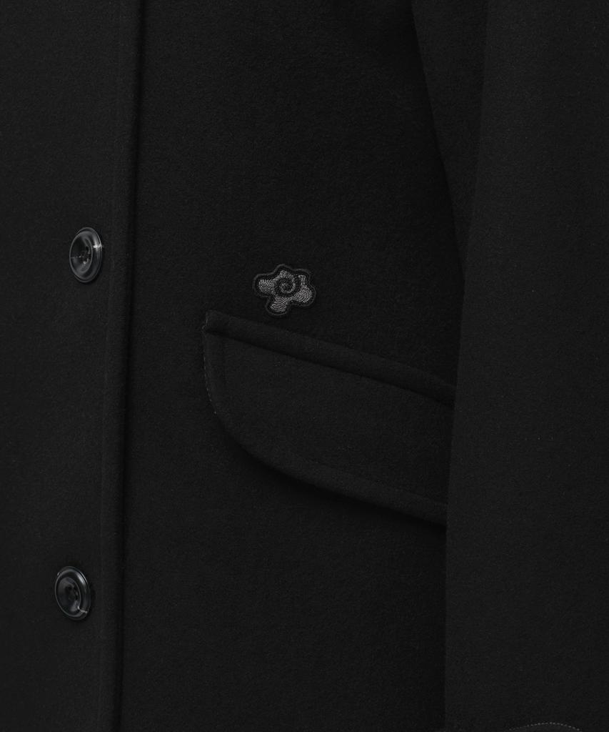 MUSINSA STANDARD WOMAN [Ohesio Collaboration] Cashmere Blend Double Half Coat [Black]