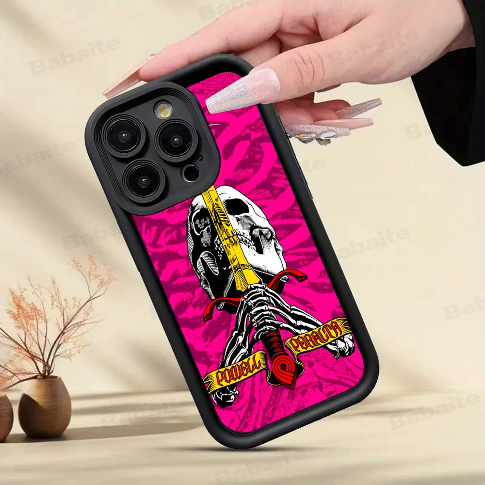 Чехол для телефона P-Powell P-Peralta Для IPhone 17 16 15 14 13 12 11 Pro Max Plus Mini Счастливым принтом
